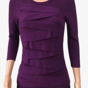 Vince Camuto Zigzag Tiered Pullover Sweater